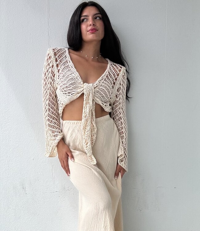Amalfi Crochet Tie Top