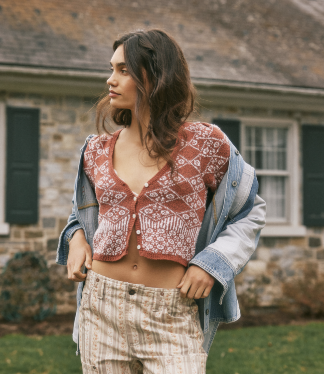Geo Floral Cardi