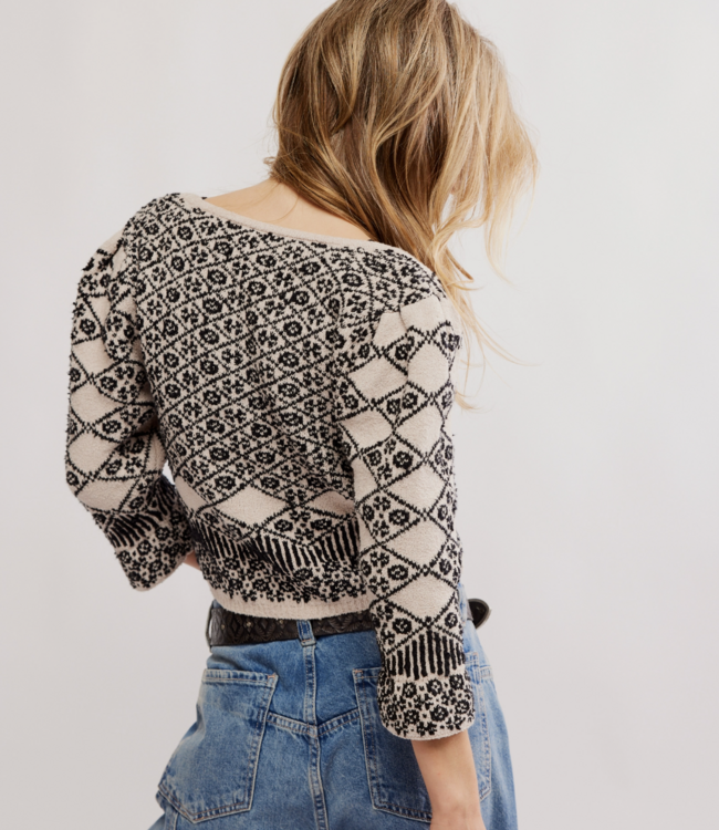 Geo Floral Cardi