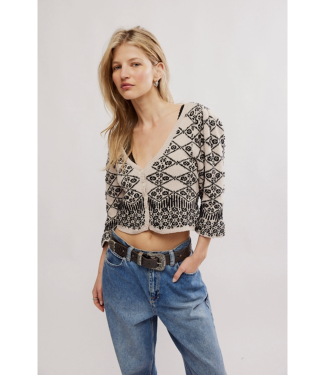 Geo Floral Cardi