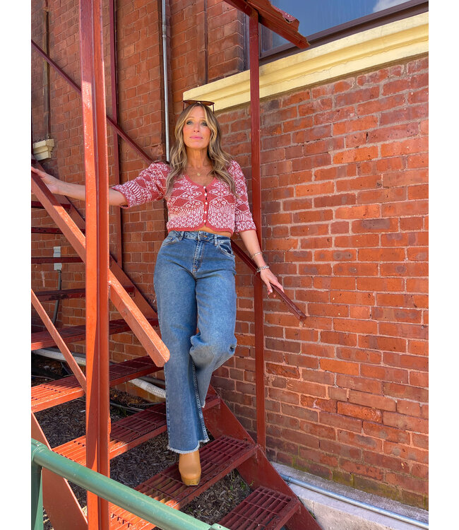 Ultra High Rise Wide Leg Jeans