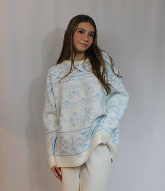 SunkissedCoconut Home For Christmas Snowflake Sweater