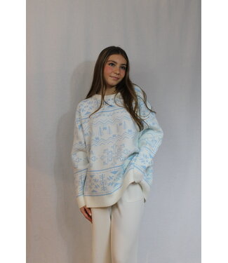 SunkissedCoconut Home For Christmas Snowflake Sweater