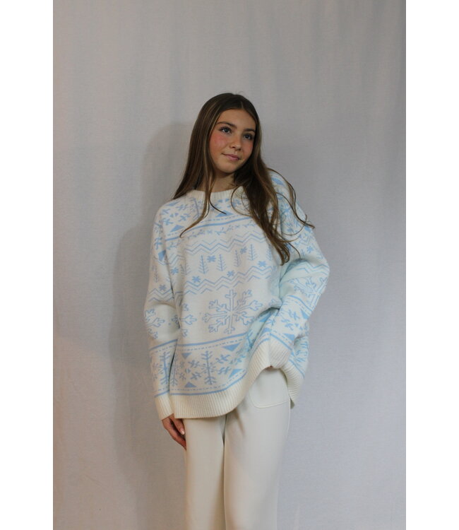 Home For Christmas Snowflake Sweater