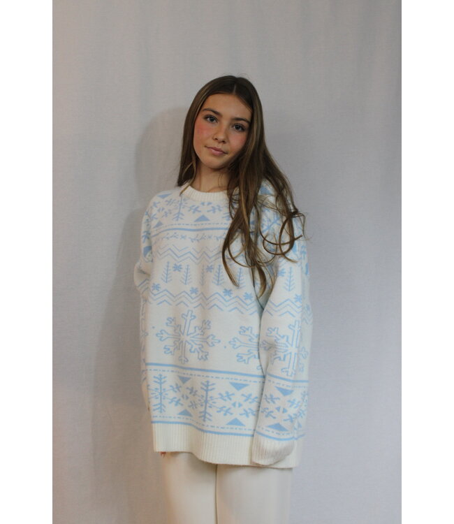 Home For Christmas Snowflake Sweater