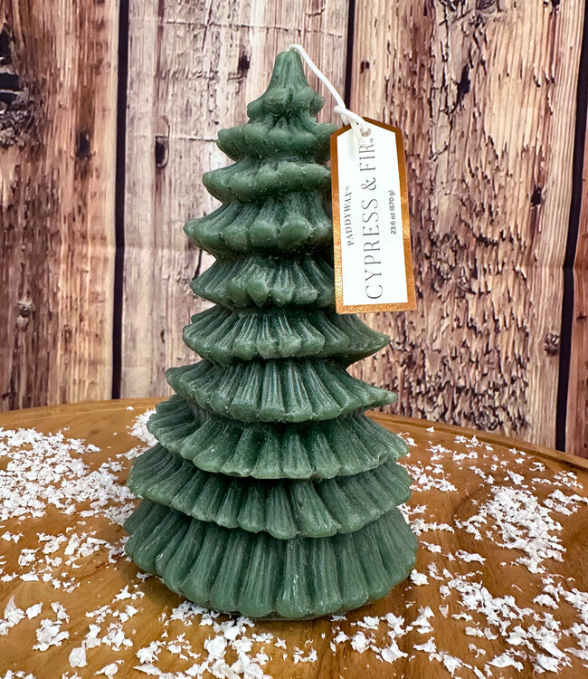 Tall Holiday Tree Totem Candle