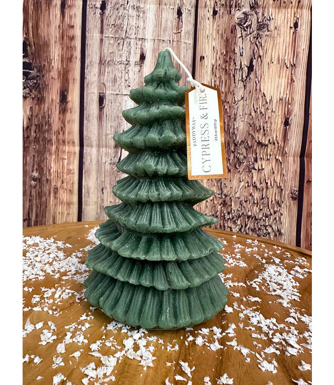 Tall Holiday Tree Totem Candle