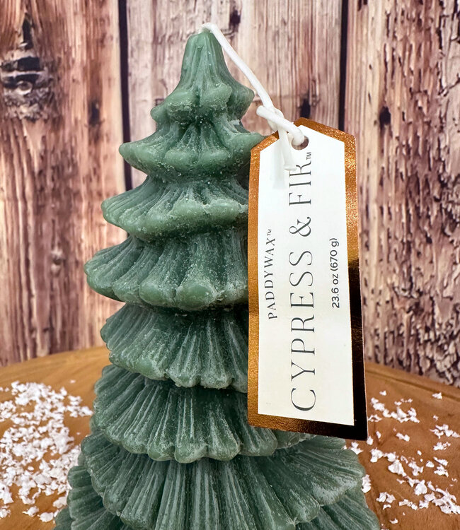 Tall Holiday Tree Totem Candle