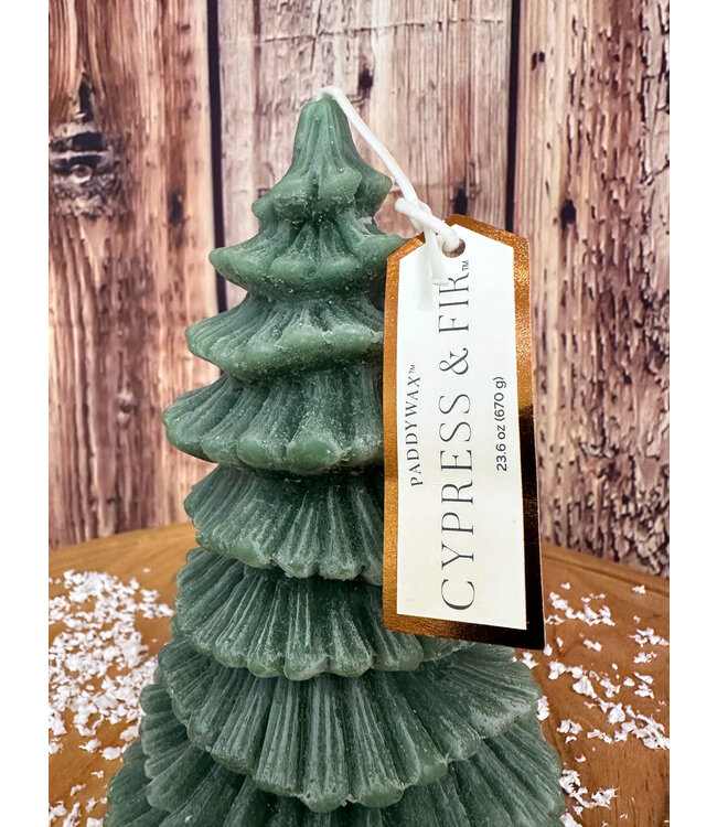 Tall Holiday Tree Totem Candle