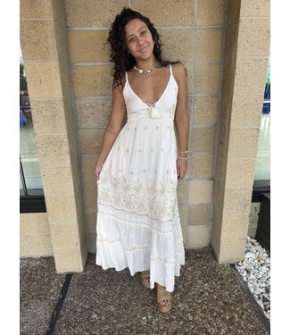 Indian Tropical Fashion Inc. Athena Beaded Maxi Dress