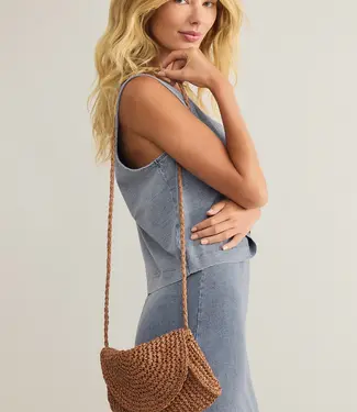 Z Supply ZA251430-Sand Dollar Mini Straw Bag