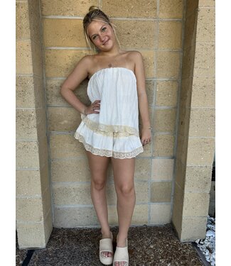 KLESIS So True Lace Romper