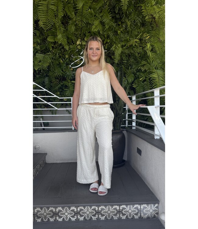 Sylvie Knit Eyelet Tank