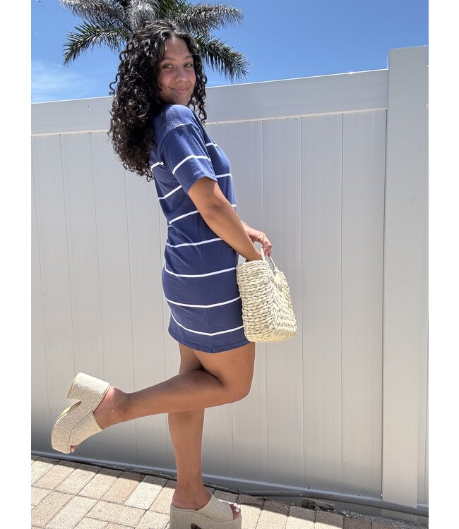 Sway Stripe Mini Dress