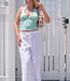 Felicita Drawstring Wide Leg Linen Pant