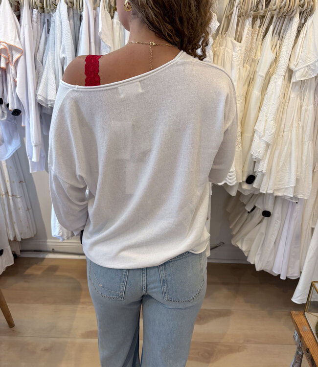 American Flag Boxy Sweater