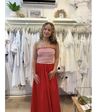Blu Pepper Clara Stripe Midi Dress