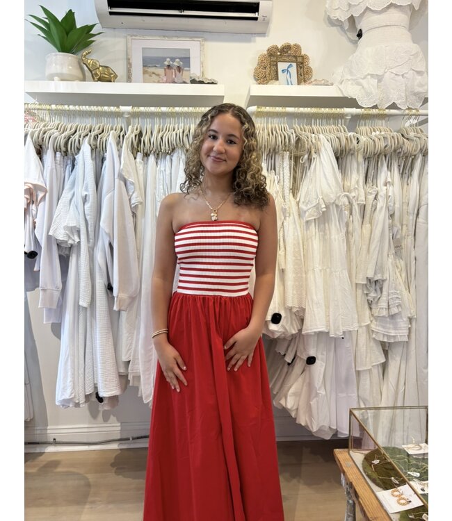Clara Stripe Midi Dress