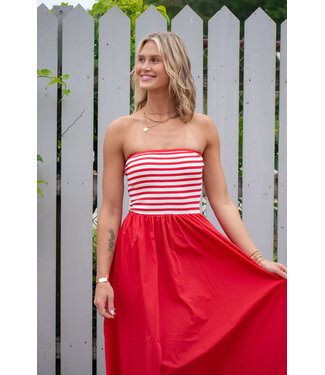 Blu Pepper Clara Stripe Midi Dress