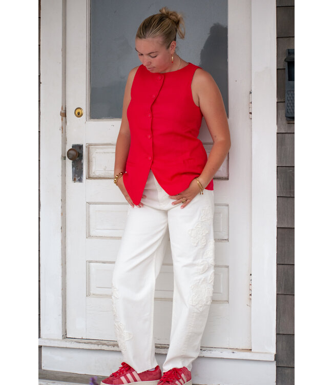Abby Linen Vest