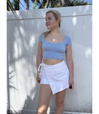 Free People Emmy Denim Skort