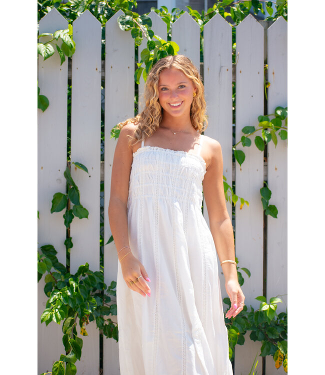 Dani Embroidered Midi Dress