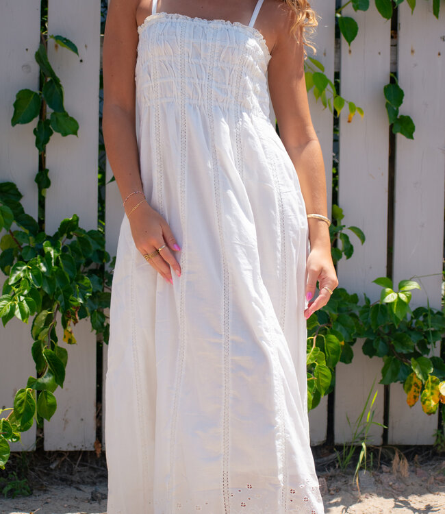 Dani Embroidered Midi Dress