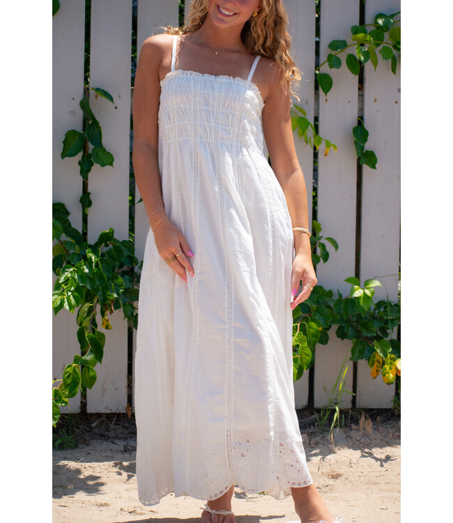 Dani Embroidered Midi Dress