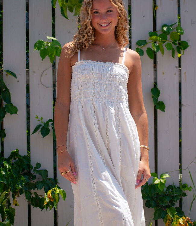 Dani Embroidered Midi Dress