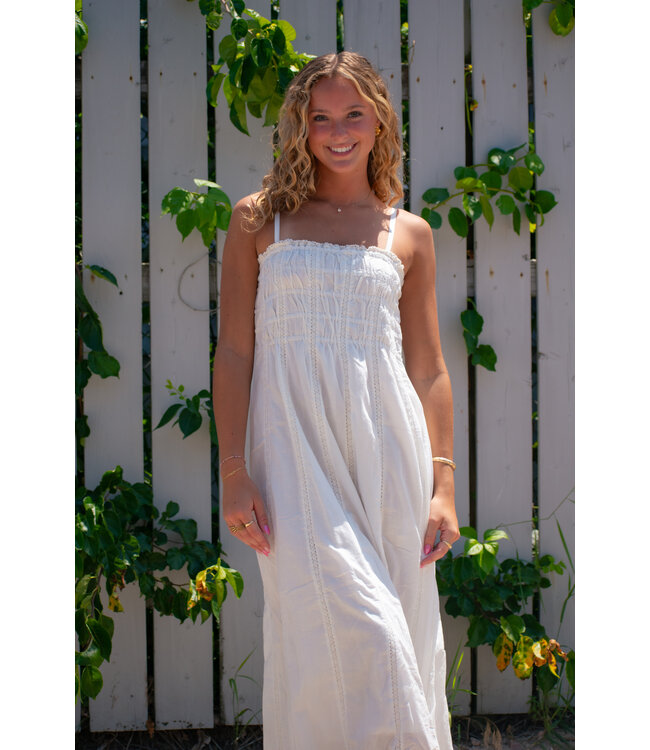 Dani Embroidered Midi Dress