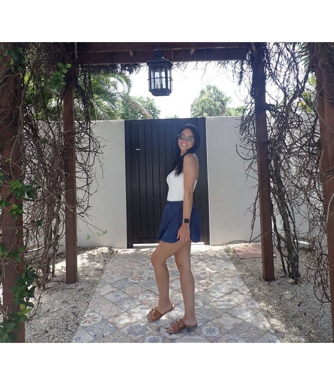 Paradise Found Denim Skort