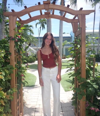 Free People Ahead of the Curve Cami