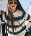 Free People Frankie Cable Striped Pull Over