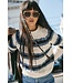 Free People Frankie Cable Striped Pull Over