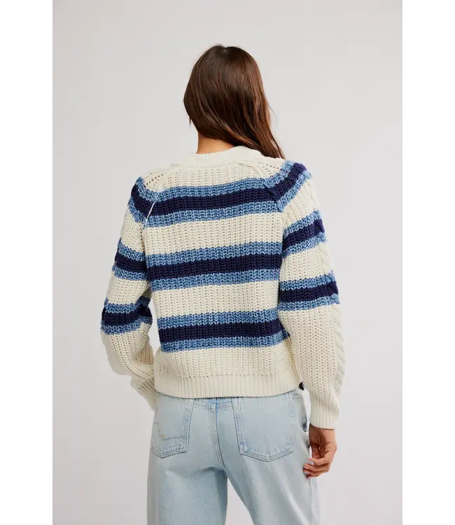 Frankie Cable Striped Pull Over