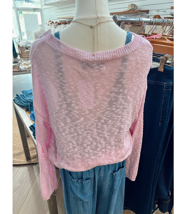 Jacquard Slub Sweater