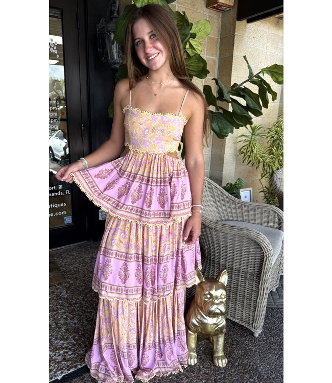 Rachel Tierd Maxi Dress