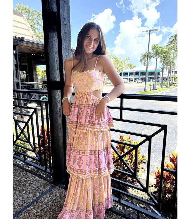 Rachel Tierd Maxi Dress