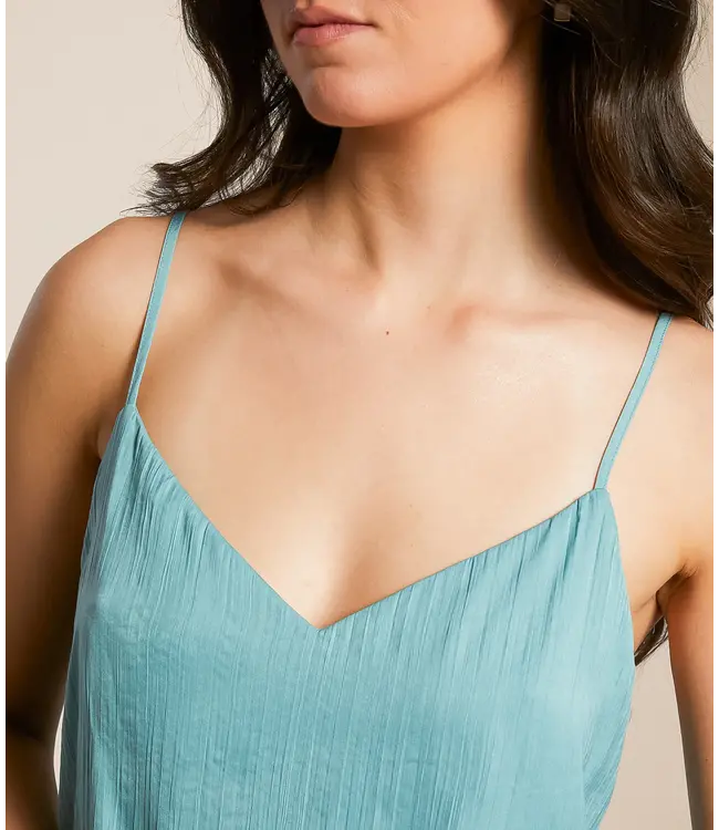 Fiore Crinkle Satin Tank