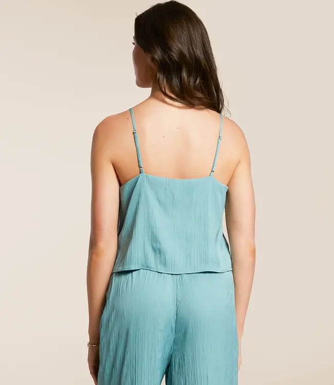 Fiore Crinkle Satin Tank