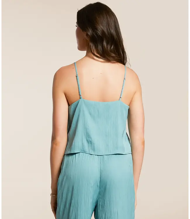 Fiore Crinkle Satin Tank