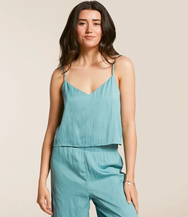 Fiore Crinkle Satin Tank