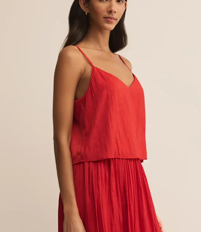 Fiore Crinkle Satin Tank