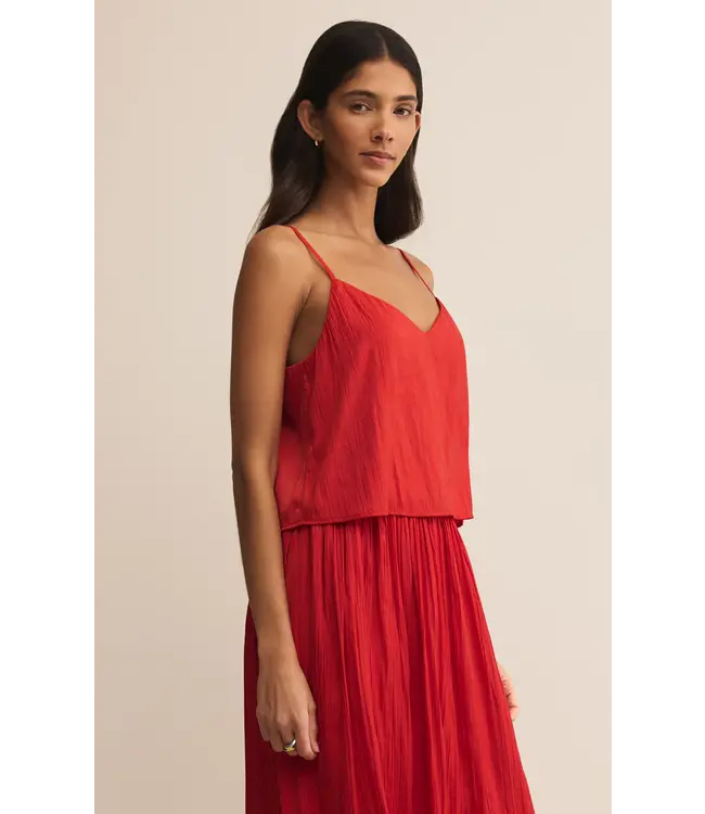 Fiore Crinkle Satin Tank