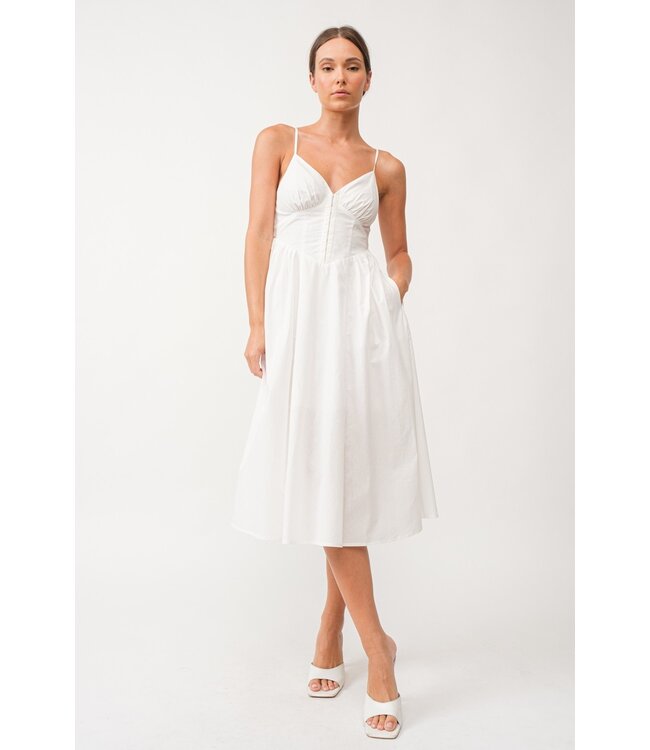 Melanie Corset Midi Dress