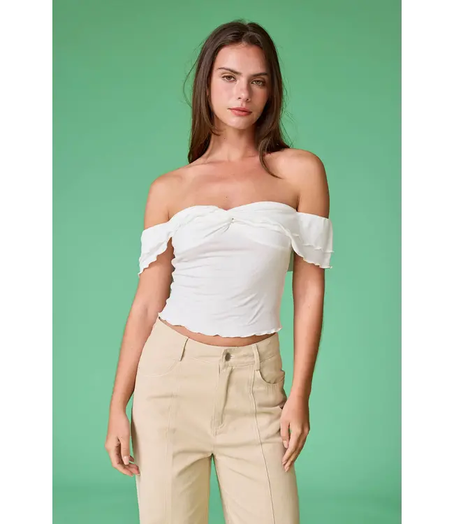 Piper Off Shoulder Ruffle Top