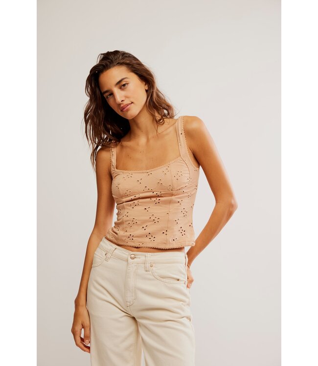 Full Bloom Eyelet Cami