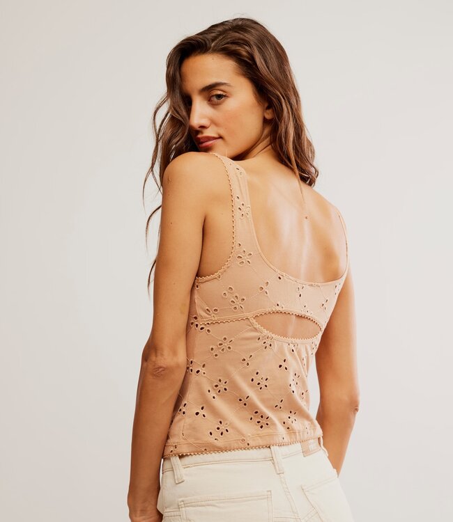 Full Bloom Eyelet Cami