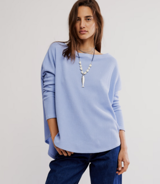 Free People Latte Blues Thermal Solid