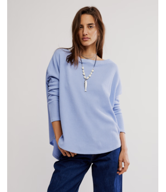Free People Latte Blues Thermal Solid